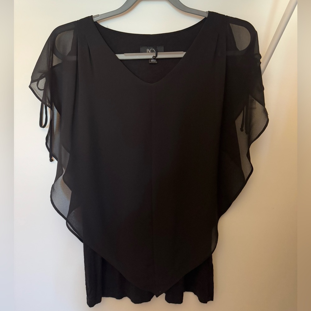 Size Medium BCX black blouse